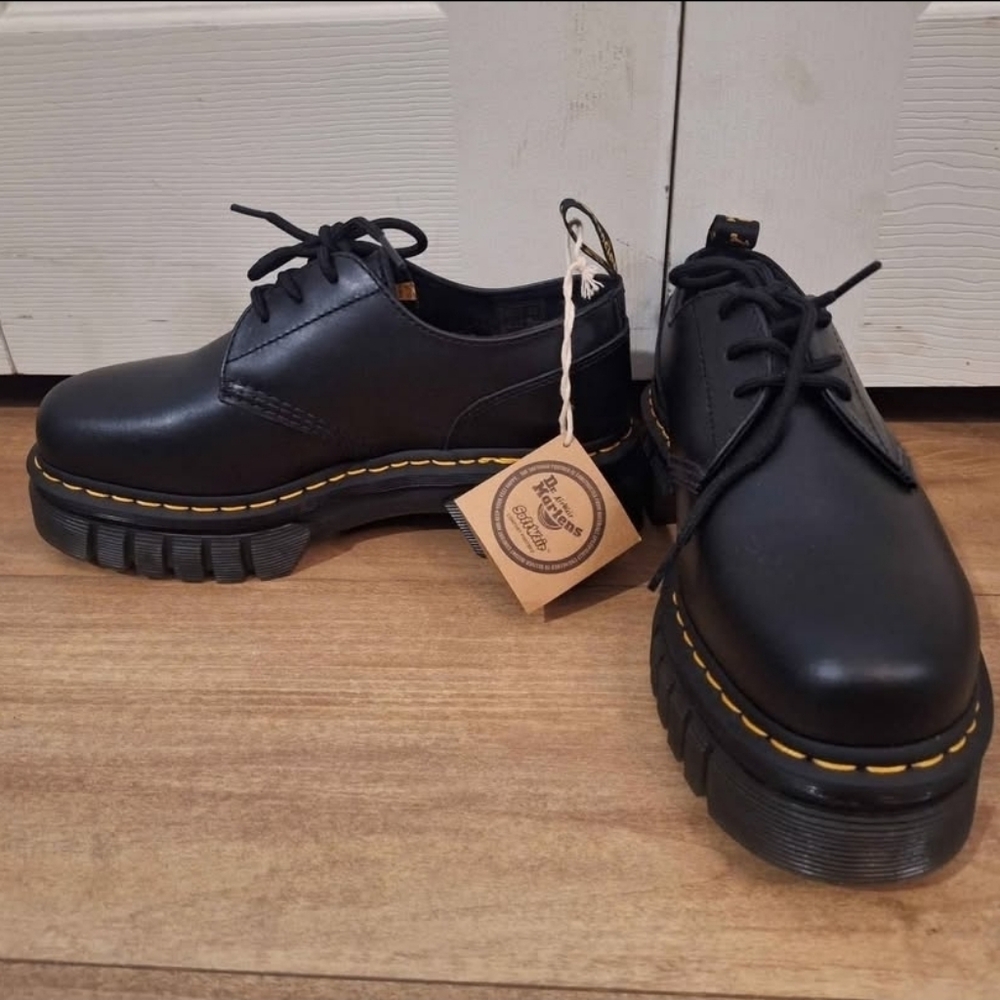 Dr. Martens Black Leather Audrick Shoes